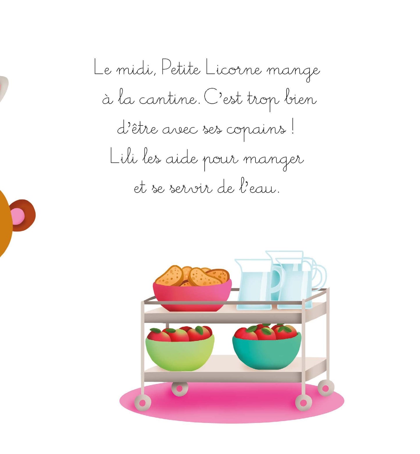 Petite licorne va manger