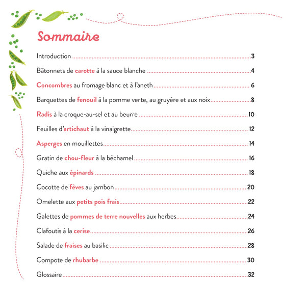 Mes premières recettes de printemps