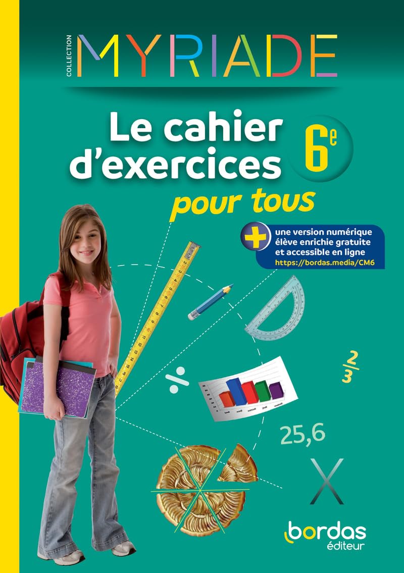 Myriade Le cahier d'exercices pour tous 6e