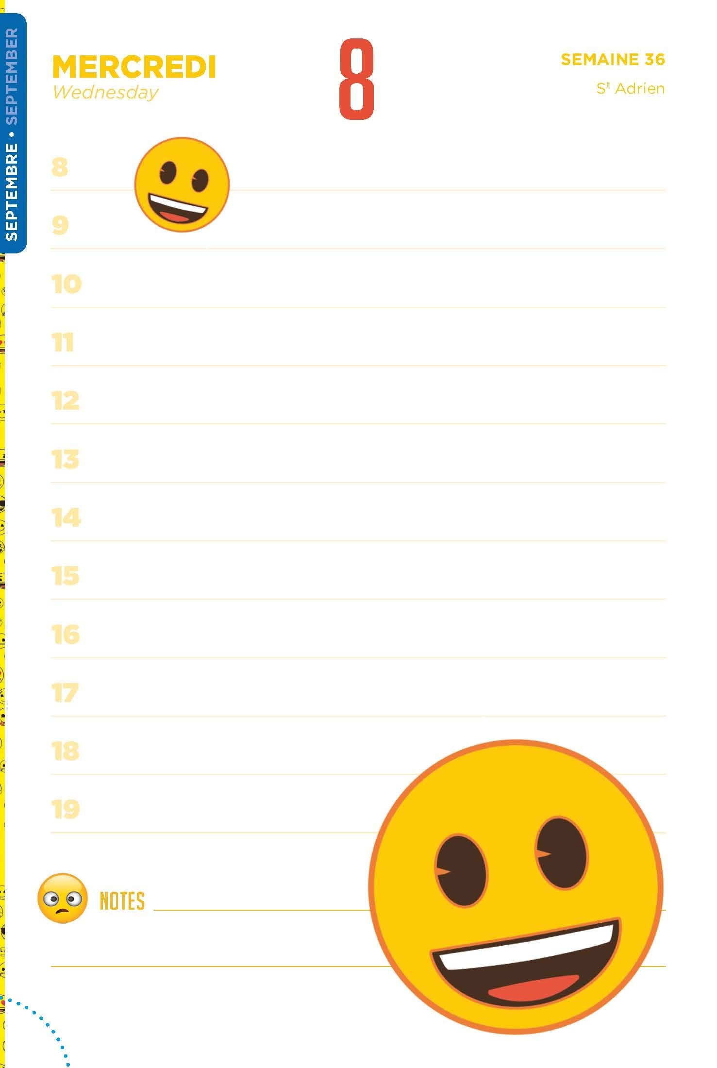Agenda scolaire Emoji 2021 - 2022