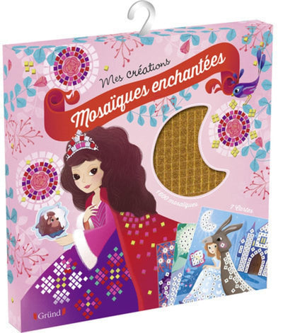 Mosaïques enchantées : Contes de fées – Pochette avec 1 600 stickers en mousse et 400 mosaïques pailletées – À partir de 6 ans