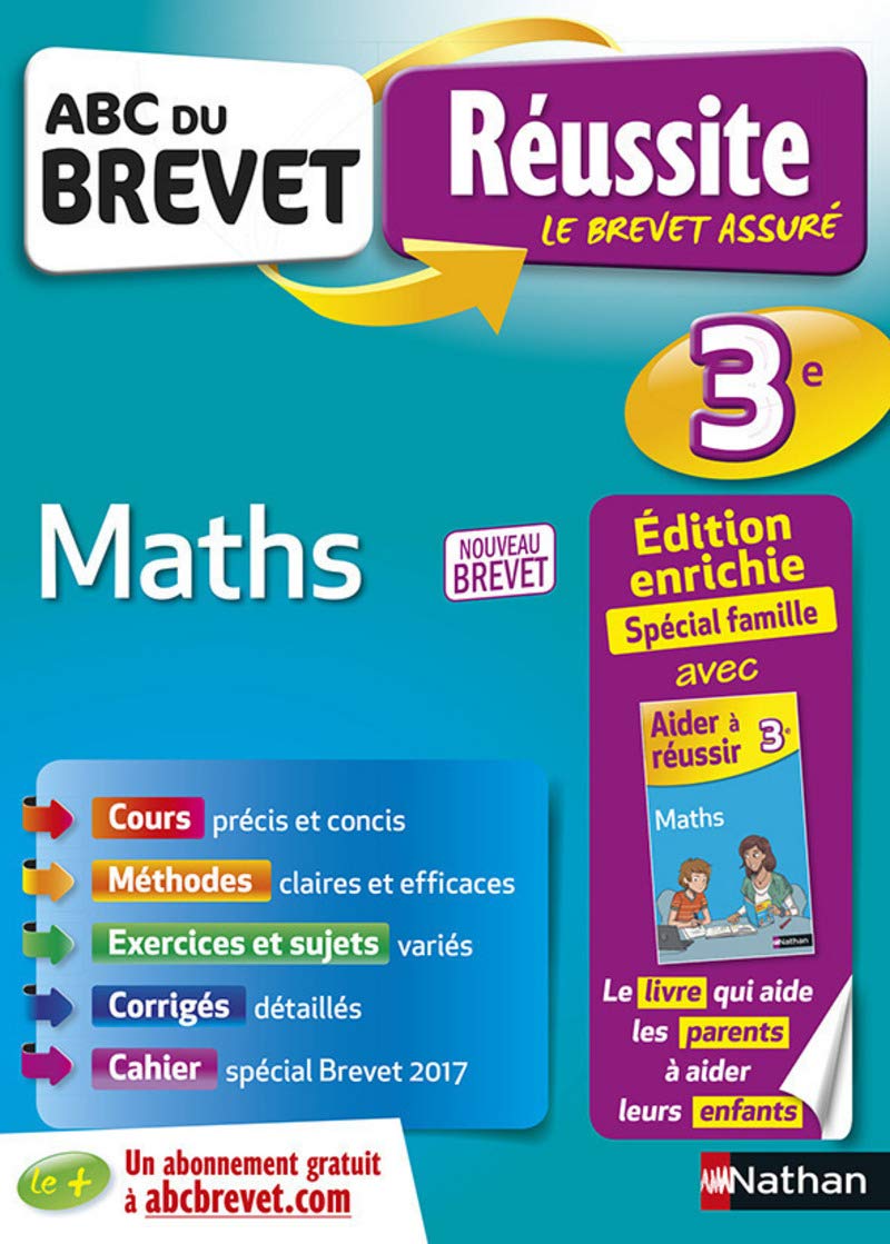 ABC du Brevet Réussite Parent Maths 3e