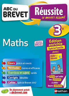 ABC du Brevet Réussite Parent Maths 3e