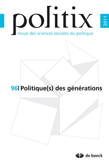 Politix 2011/24 n.96 politique(s) des generations