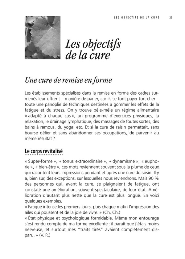 Le petit guide de la cure de raisin
