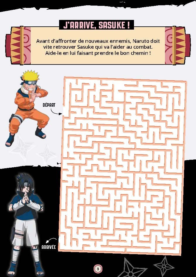 Bloc de jeux Naruto - Le combat des ninjas !