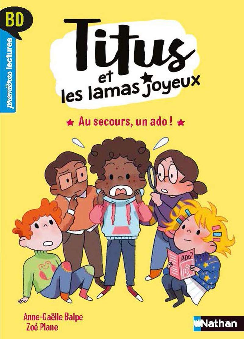 Titus et les lamas joyeux - Au secours, un ado ! - Premières lectures BD - Dès 6 ans