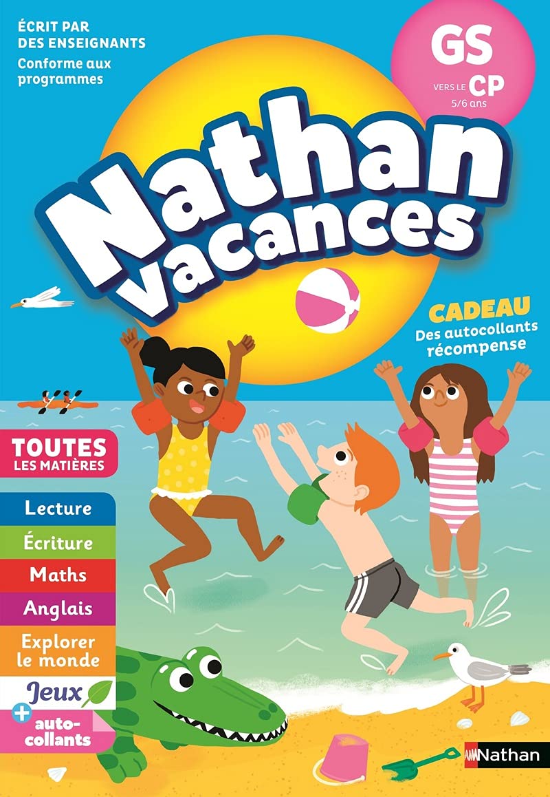 Cahier de Vacances 2025 de la GS vers le CP - Maternelle 5-6 ans
