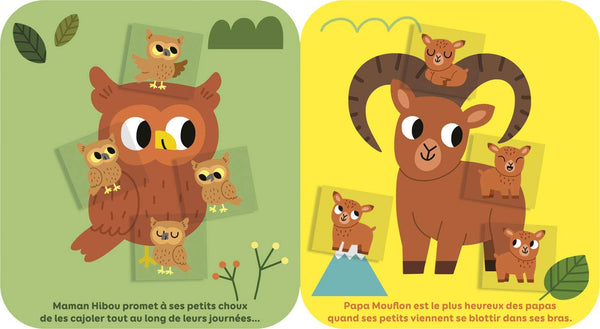 Autocollants câlins: Les animaux de la montagne - Dès 18 mois