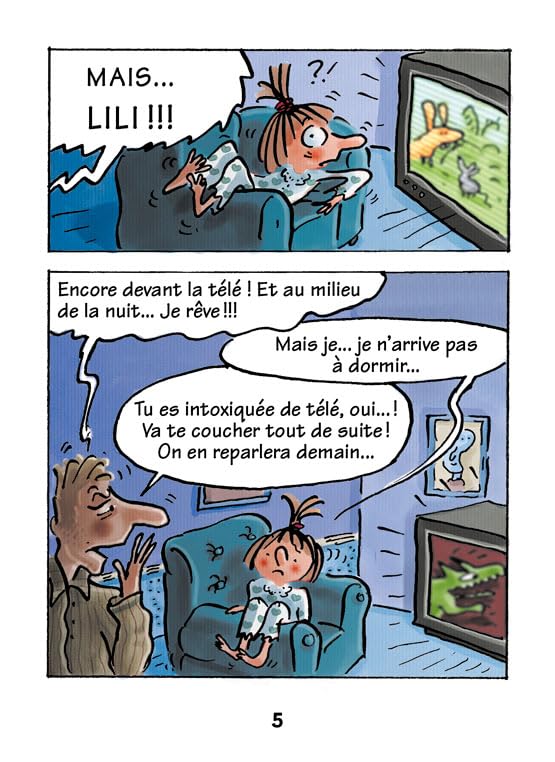 Lili regarde trop la télé