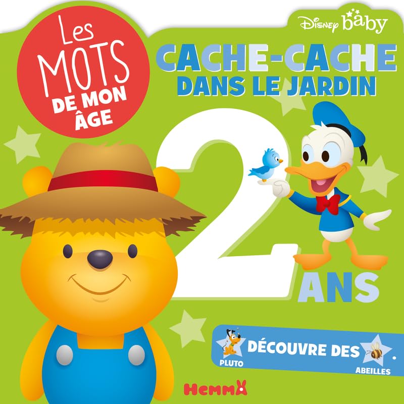 Disney Baby – Les mots de mon âge - 2 ans – Cache-cache dans le jardin – Livre d'éveil – Dès 2 ans