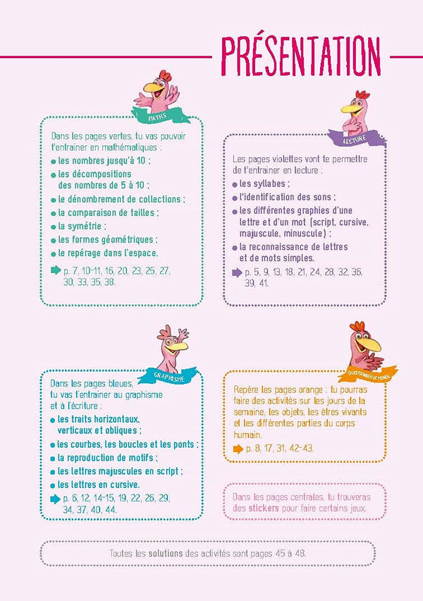 JE REVISE AVEC LES P'TITES POULES 5-6 ANS