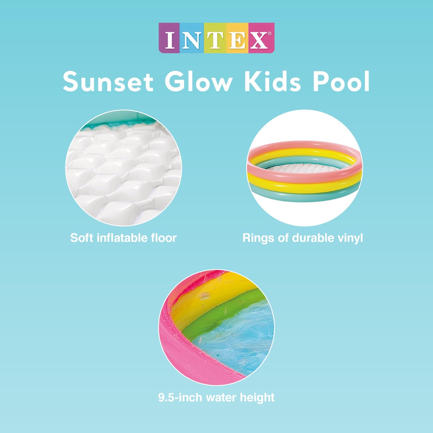Intex Basen dmuchany kolorowy 147 cm