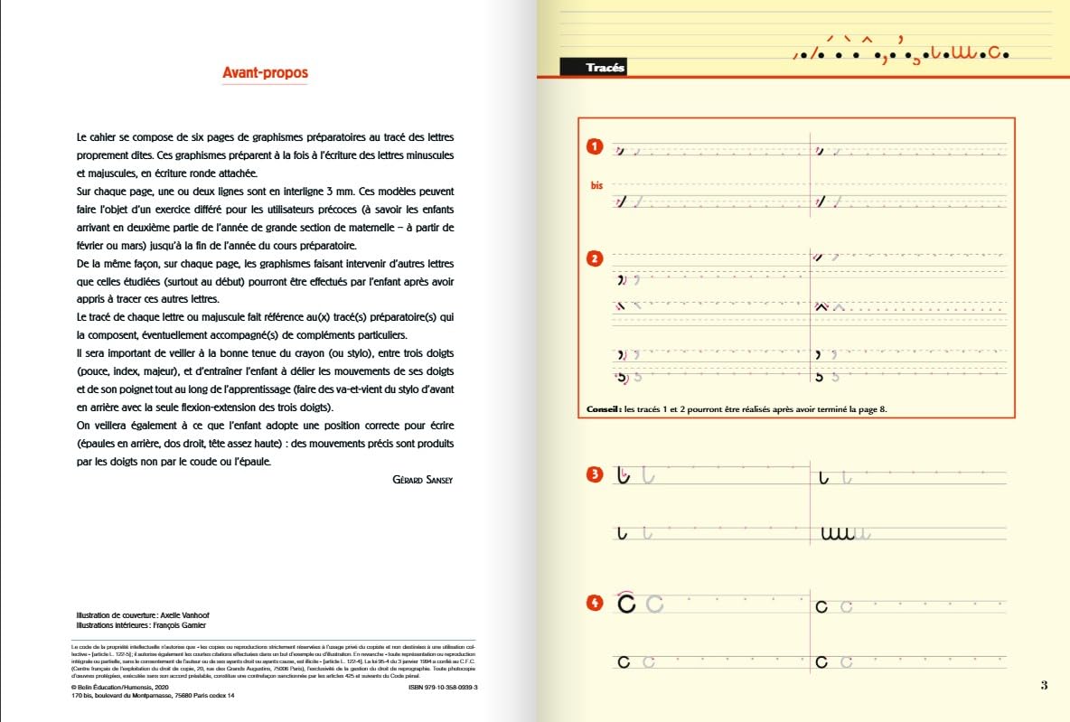 Cahier d'écriture 1 - Écrire les lettres