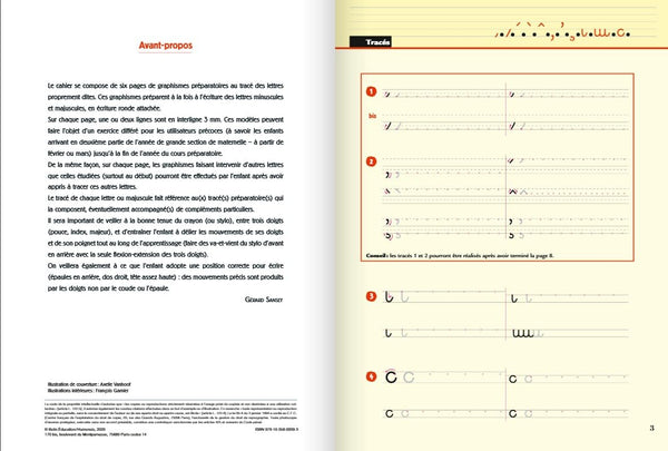 Cahier d'écriture 1 - Écrire les lettres