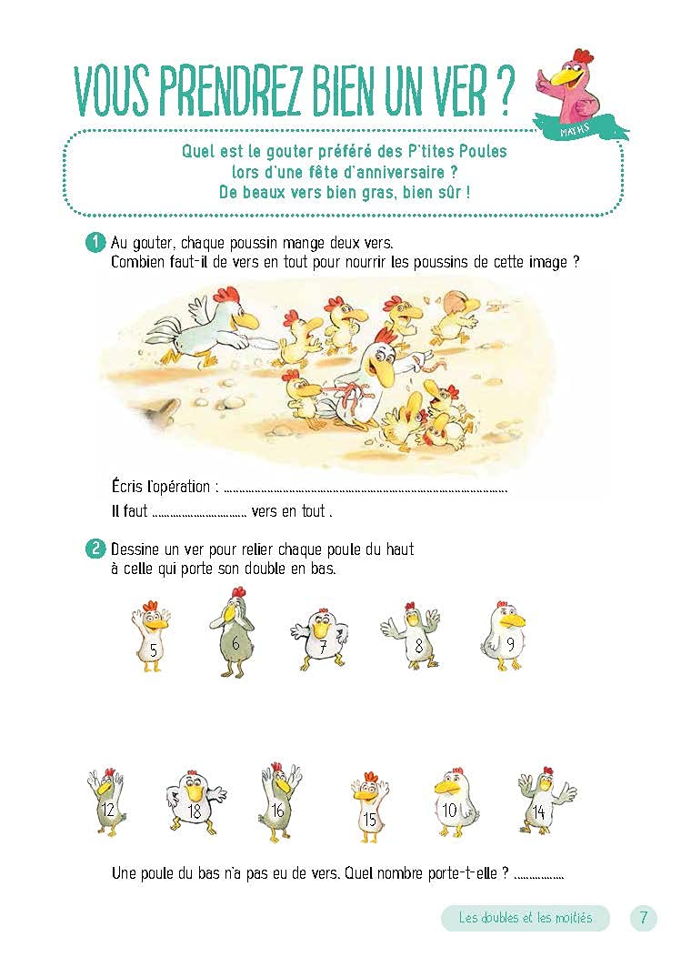 JE REVISE AVEC LES P'TITES POULES 7-8 ANS