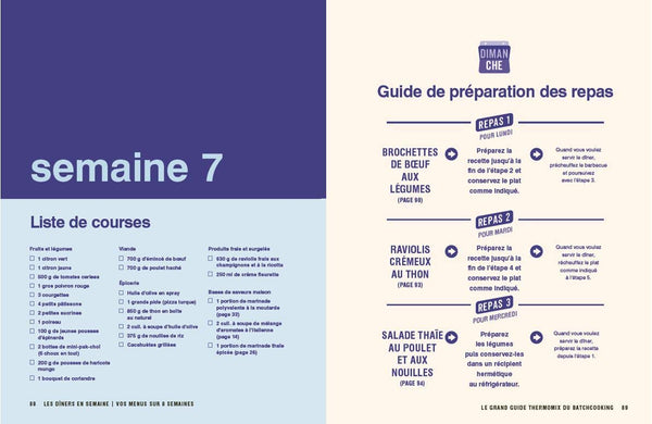 Le Grand Guide Thermomix du Batchcooking - Vos Menus sur 8 Semaines + Des Petits Plats à Congeler