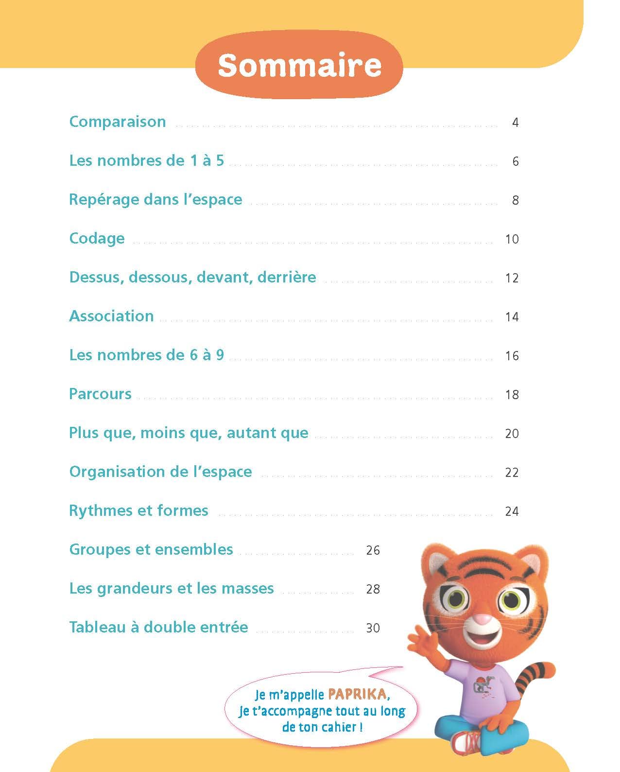 Maths Moyenne section 4-5 ans - A la maternelle: Les premiers apprentissages de la maternelle