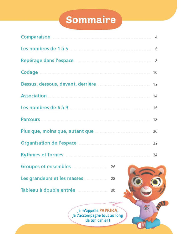 Maths Moyenne section 4-5 ans - A la maternelle: Les premiers apprentissages de la maternelle