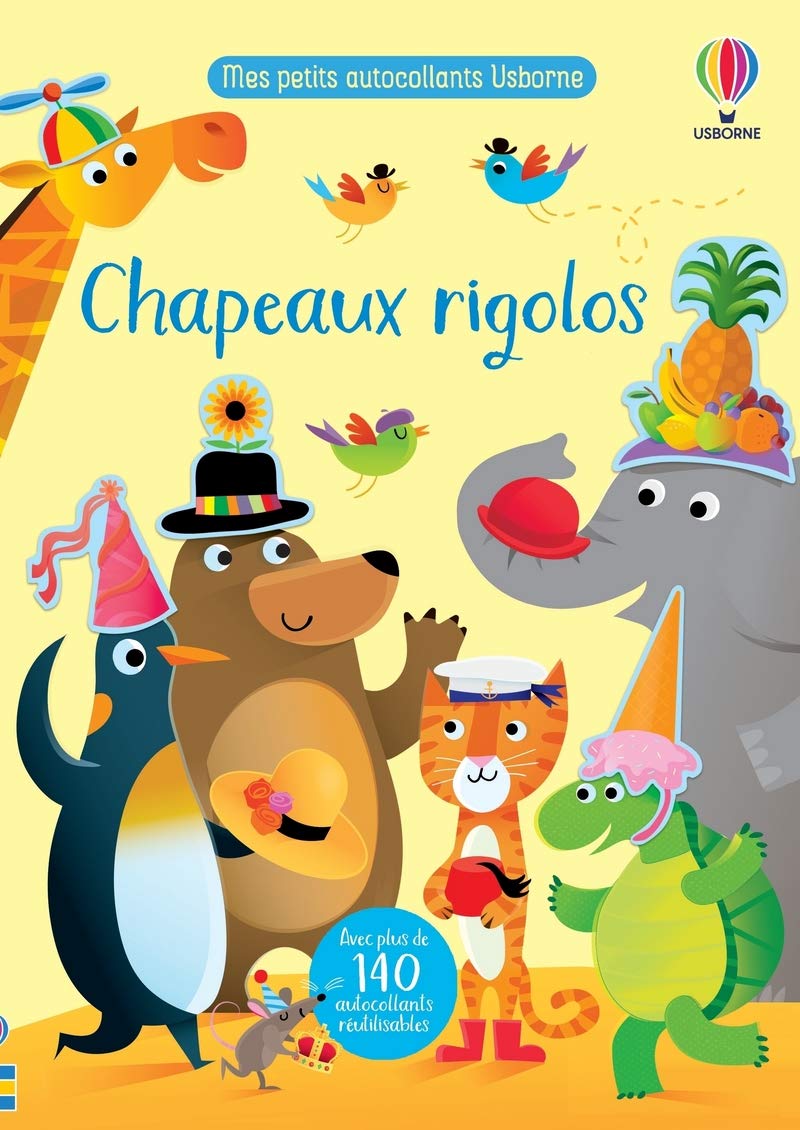 Chapeaux rigolos - Mes petits autocollants Usborne