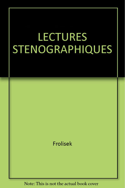 Lectures Stenographiques