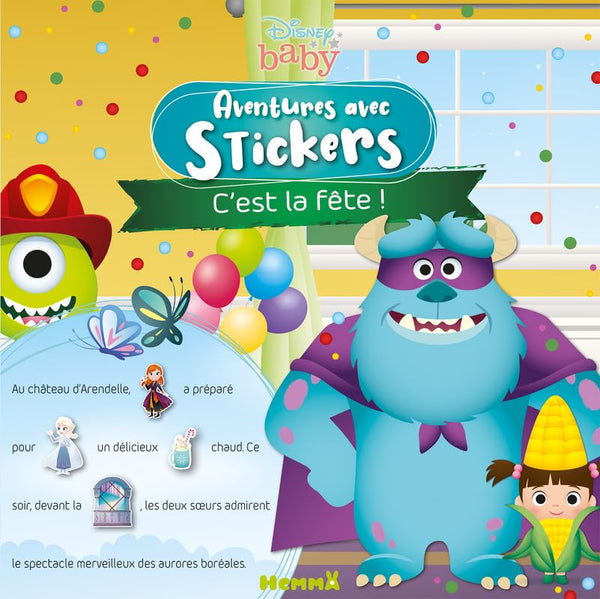 Disney Baby – Aventures avec stickers – C'est la fête ! – Livre d'histoires avec stickers – Dès 3 ans