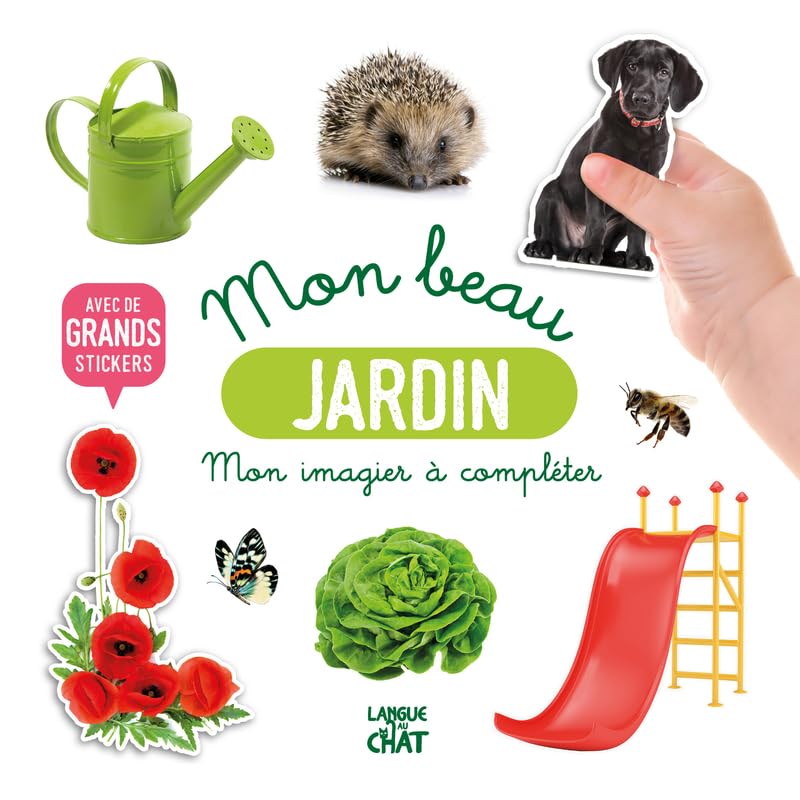 Mon bel imagier à compléter - Mon beau jardin - Livre d'activités avec grands stickers - Dès 36 mois