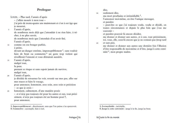 Juste la fin du monde, Jean-Luc Lagarce - Bac de français 2024 (1ères générale et technologiques) - Parcours : crise personnelle, crise familiale - Étonnants Classiques