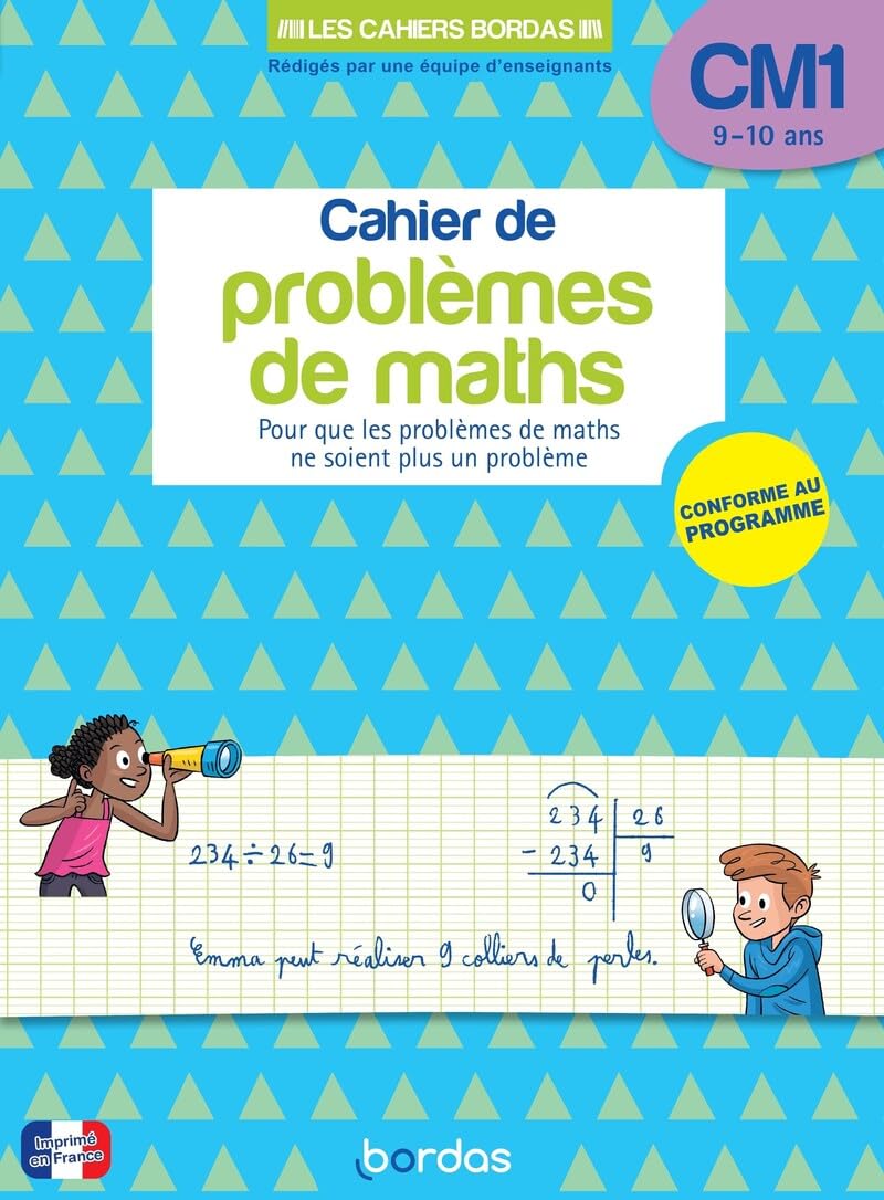 Cahier de problèmes de maths CM1