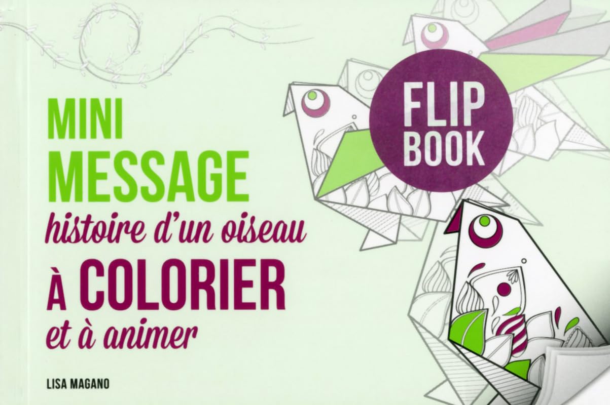 Mini message - histoire d'un oiseau à colorier et à animer