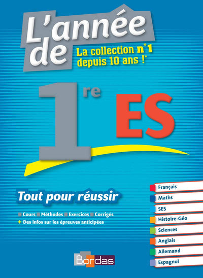L'Anne de la 1re Es - Tout pour Réussir