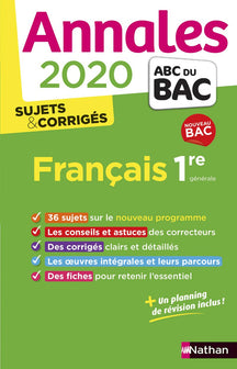 Annales ABC du Bac 2020 Français 1re