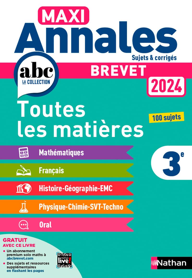 Maxi Annales Brevet 2024 - Corrigé