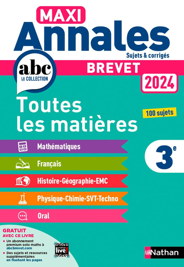 Maxi Annales Brevet 2024 - Corrigé