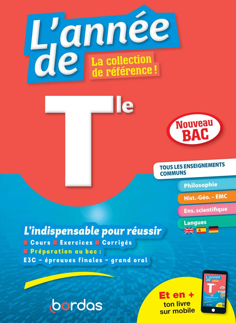 L'Année de Terminale Enseignements communs