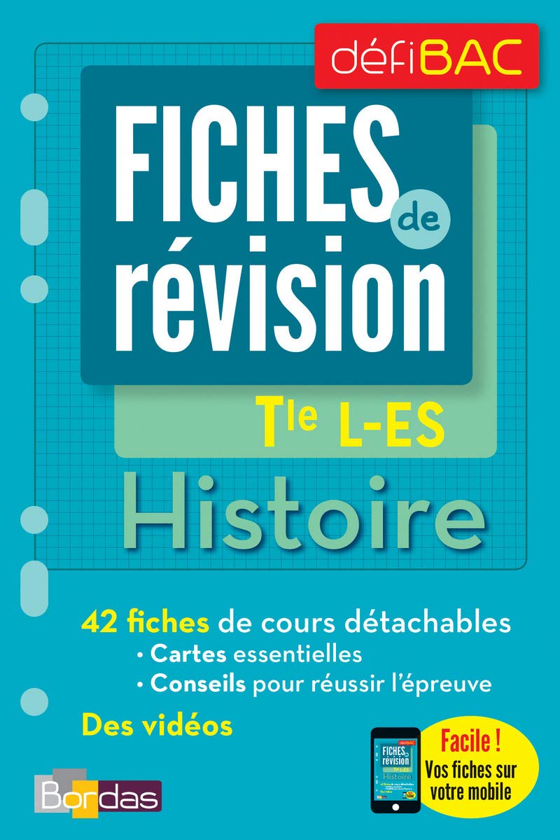 DéfiBac Fiches Hist-Géo Tle L-ES + OFFERT : vos fiches sur votre mobile