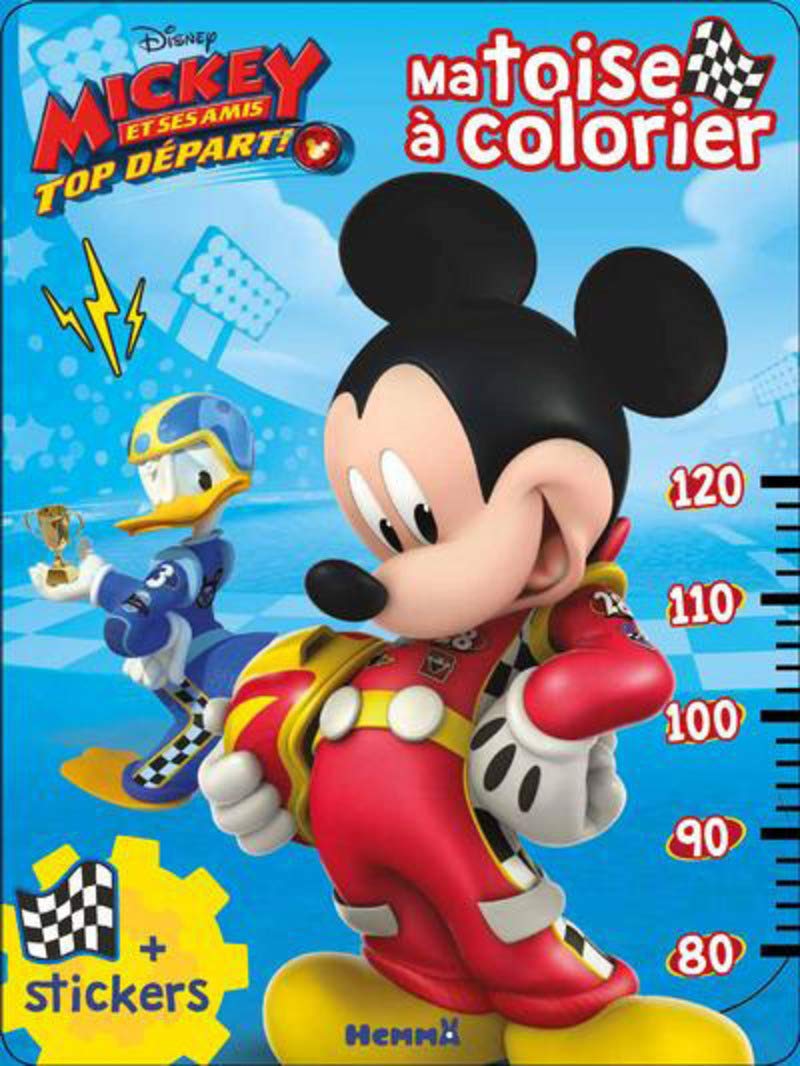 Disney - Mickey et ses amis, Top départ - Ma toise à colorier