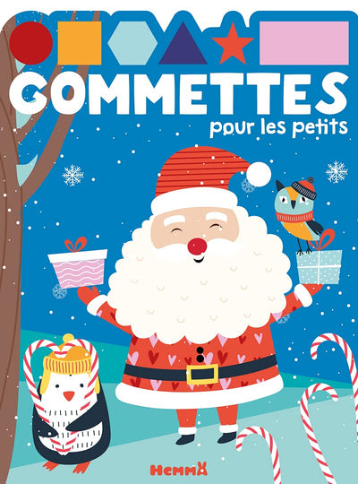 Gommettes pour les petits - Père Noël et pingouin - Livre de gommettes - Dès 3 ans