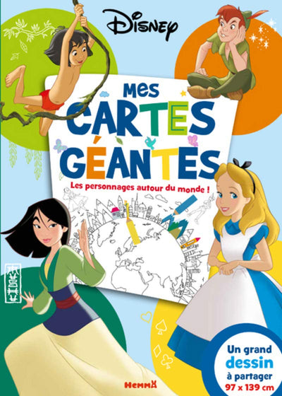 Disney Classics - Mes cartes géantes - Les personnages autour du monde !