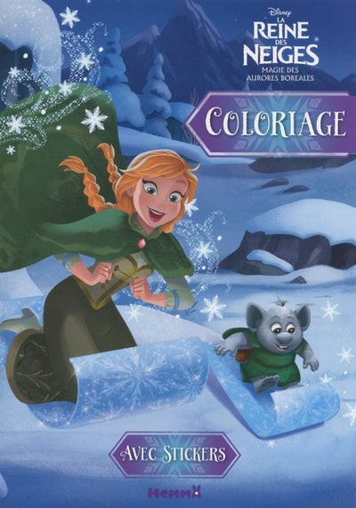 Disney La Reine des Neiges - La Magie des Aurores Boréales - Coloriage avec stickers