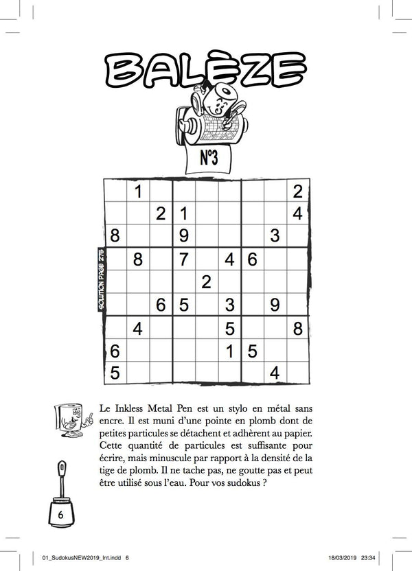 WC BOOK - Spécial Sudoku