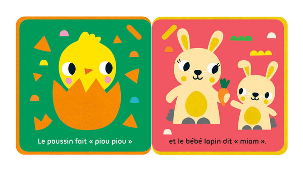 Livre poussette feutrine - petits amis
