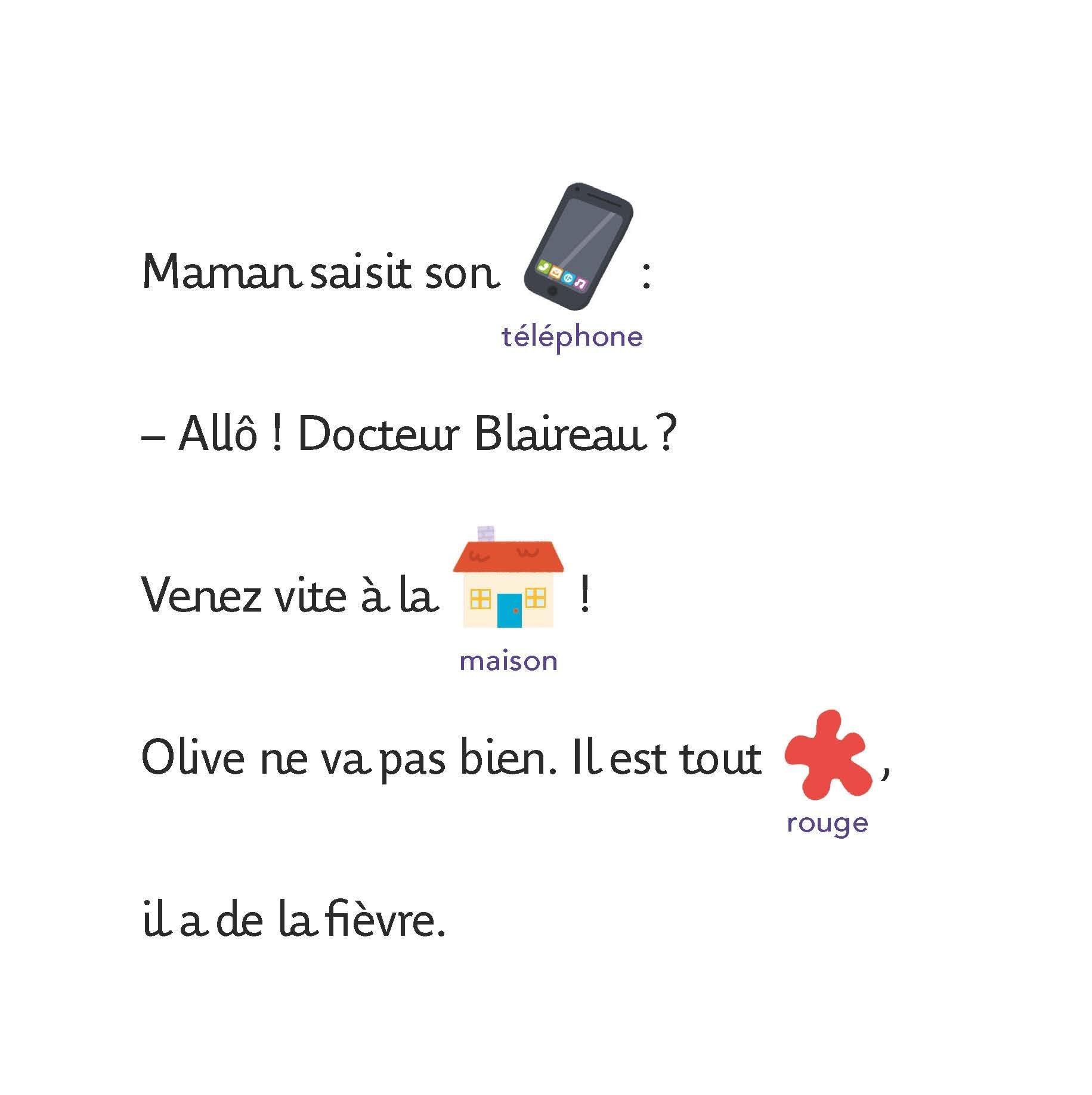 J'apprends à lire avec Olive - Olive est malade