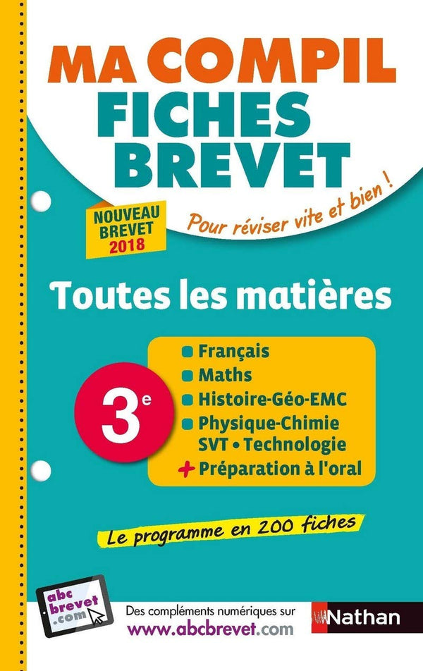 Toutes les matières 3e - Ma Compil fiches Brevet - Brevet 2022