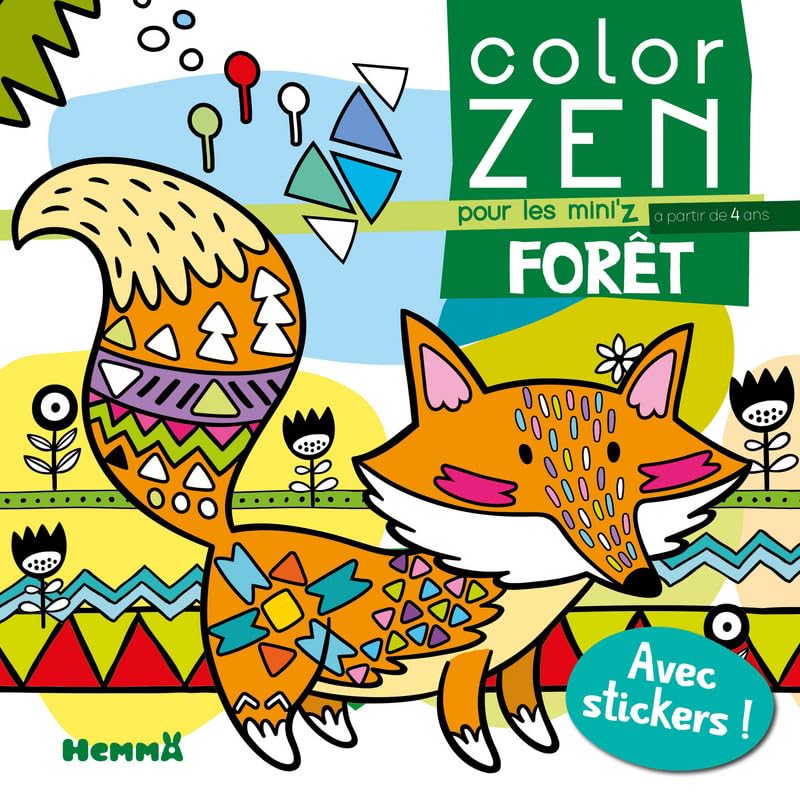 Color Zen pour les Mini'z – Forêt – Livre de coloriage détente – dès 4 ans