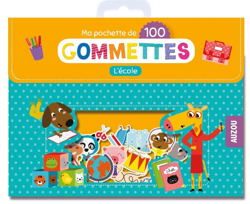 MA POCHETTE DE 100 GOMMETTES - L'ÉCOLE