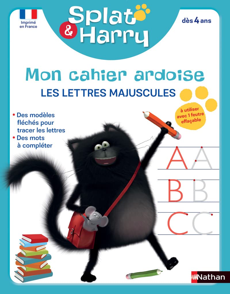 Splat Mon cahier ardoise - Lettres Majuscules dès 4 ans
