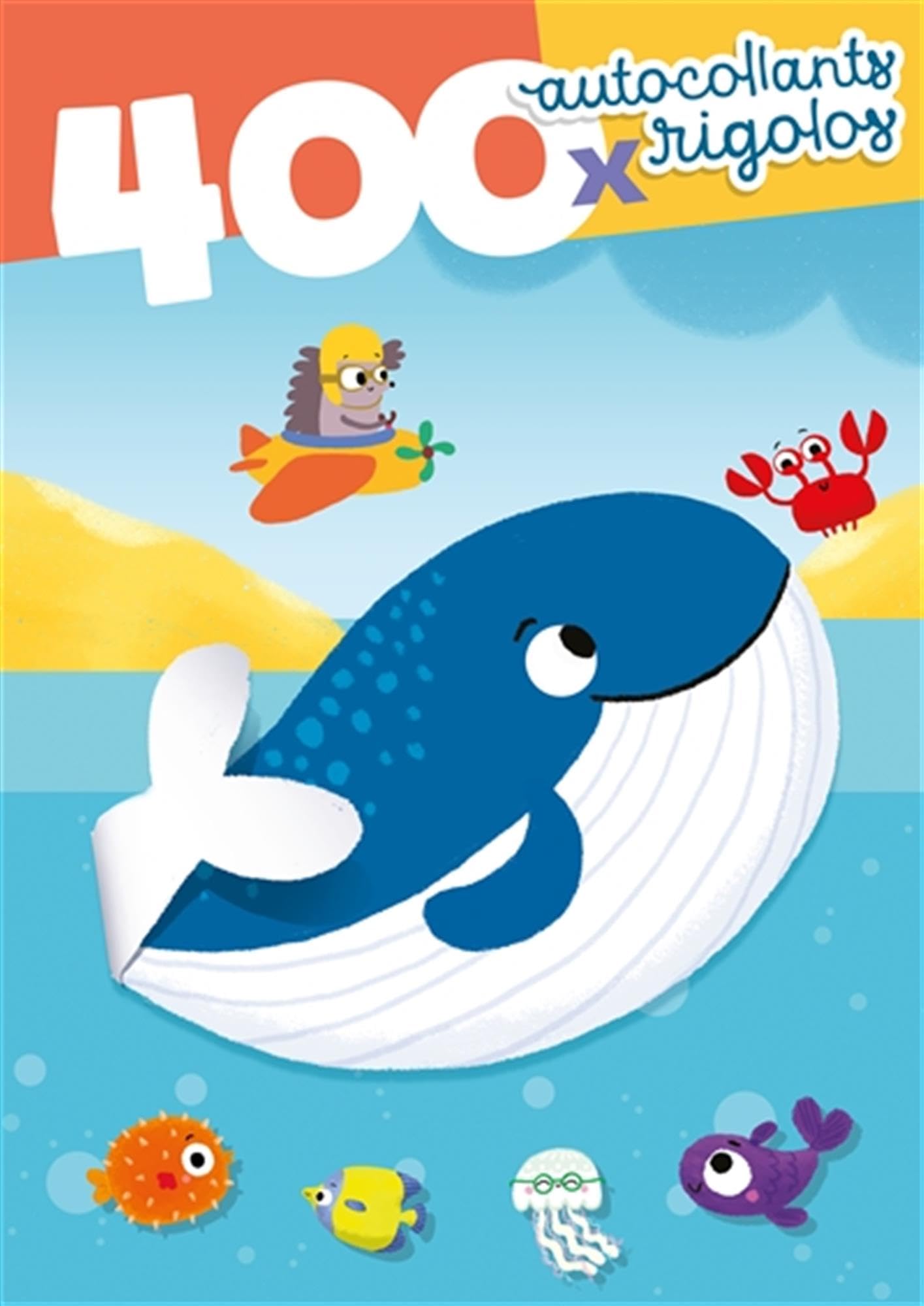 Complète le monde de Billie Baleine avec 400 autocollants: Avec 12 pages d'autocollants réutilisables et 1 livret de paysages inclus