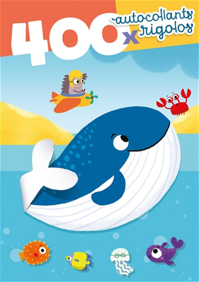 Complète le monde de Billie Baleine avec 400 autocollants: Avec 12 pages d'autocollants réutilisables et 1 livret de paysages inclus