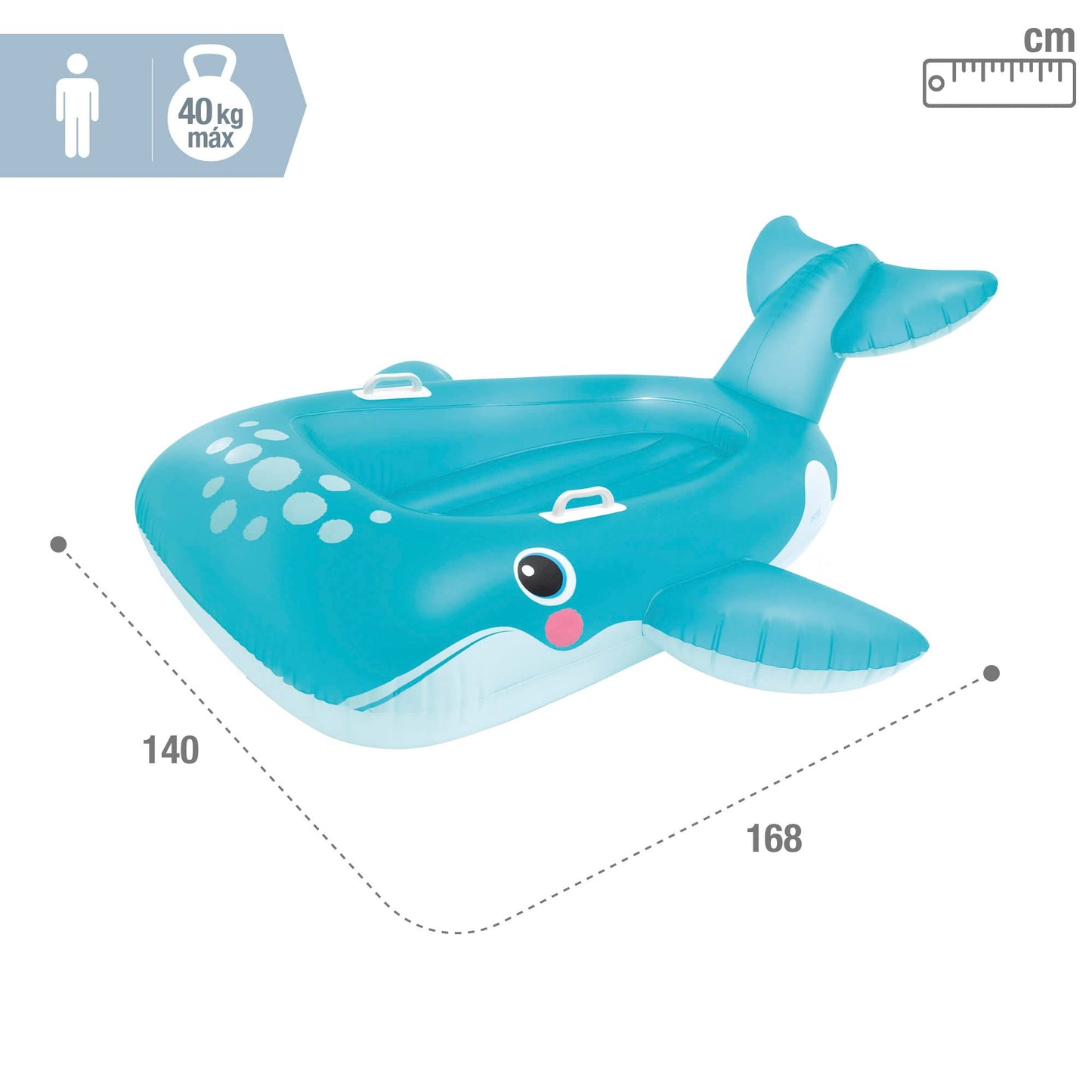 Intex - 57567NP - Bouée gonflable Baleine